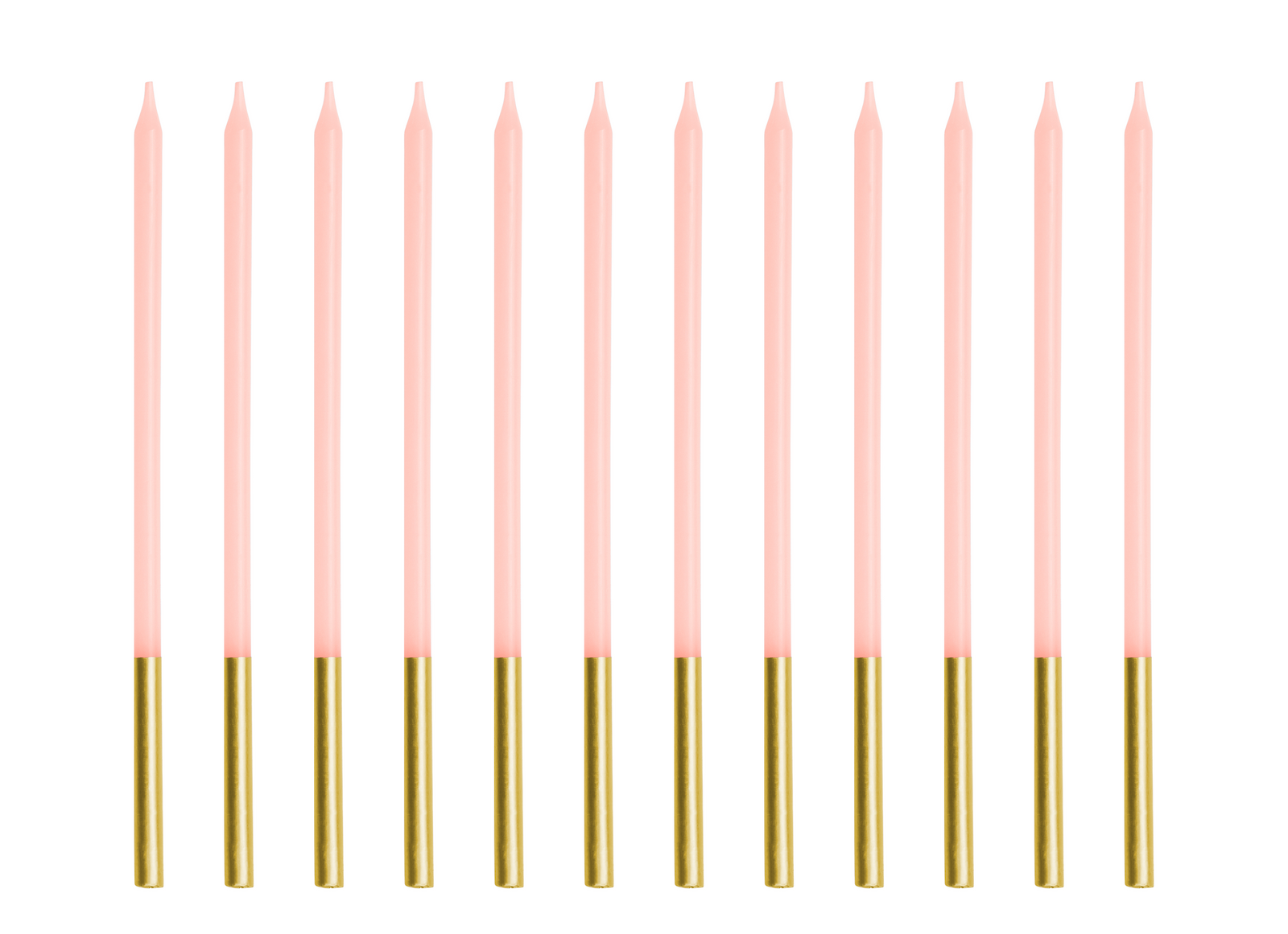 Tall Pink Birthday Candles