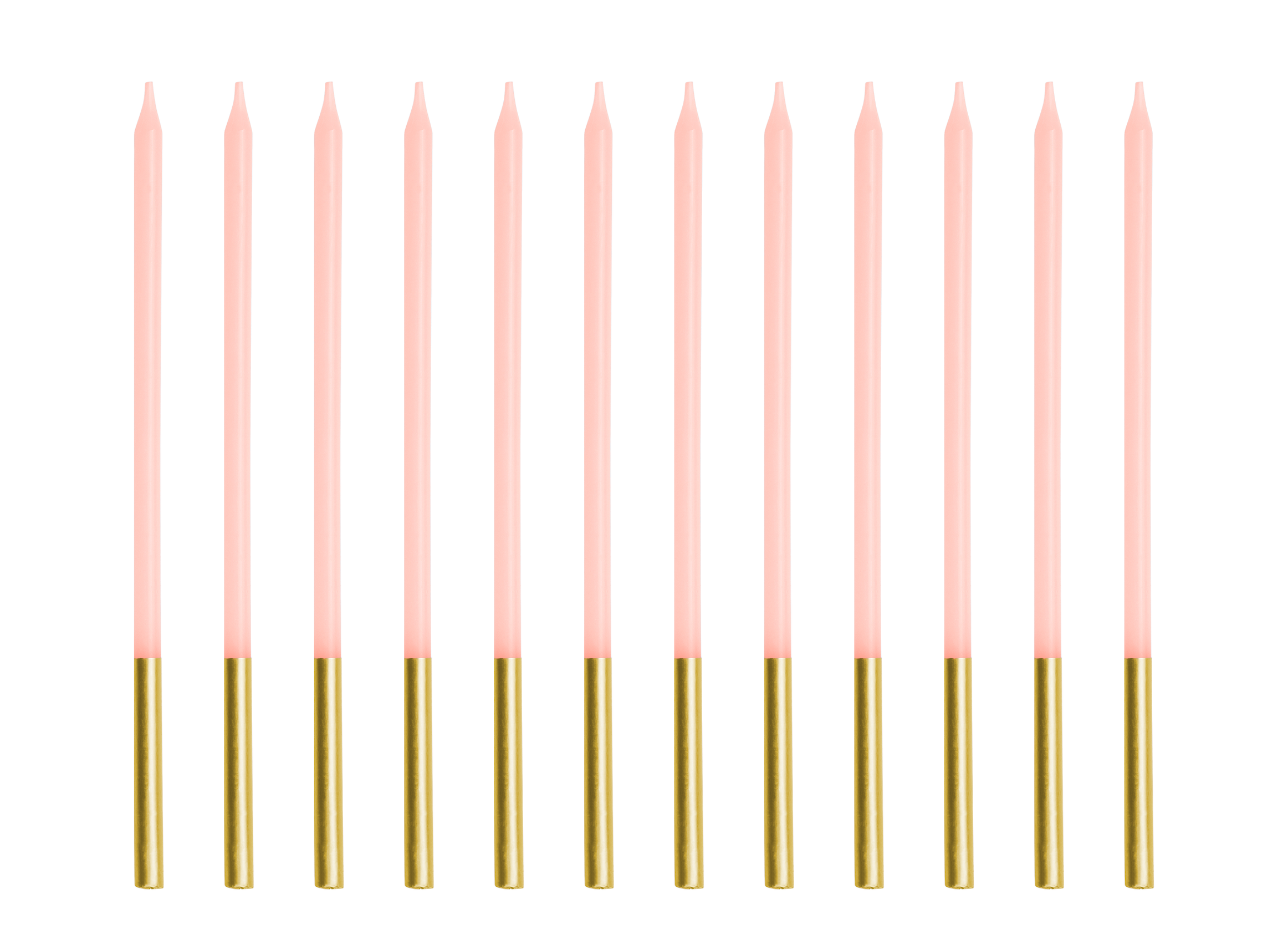 Tall Pink Birthday Candles