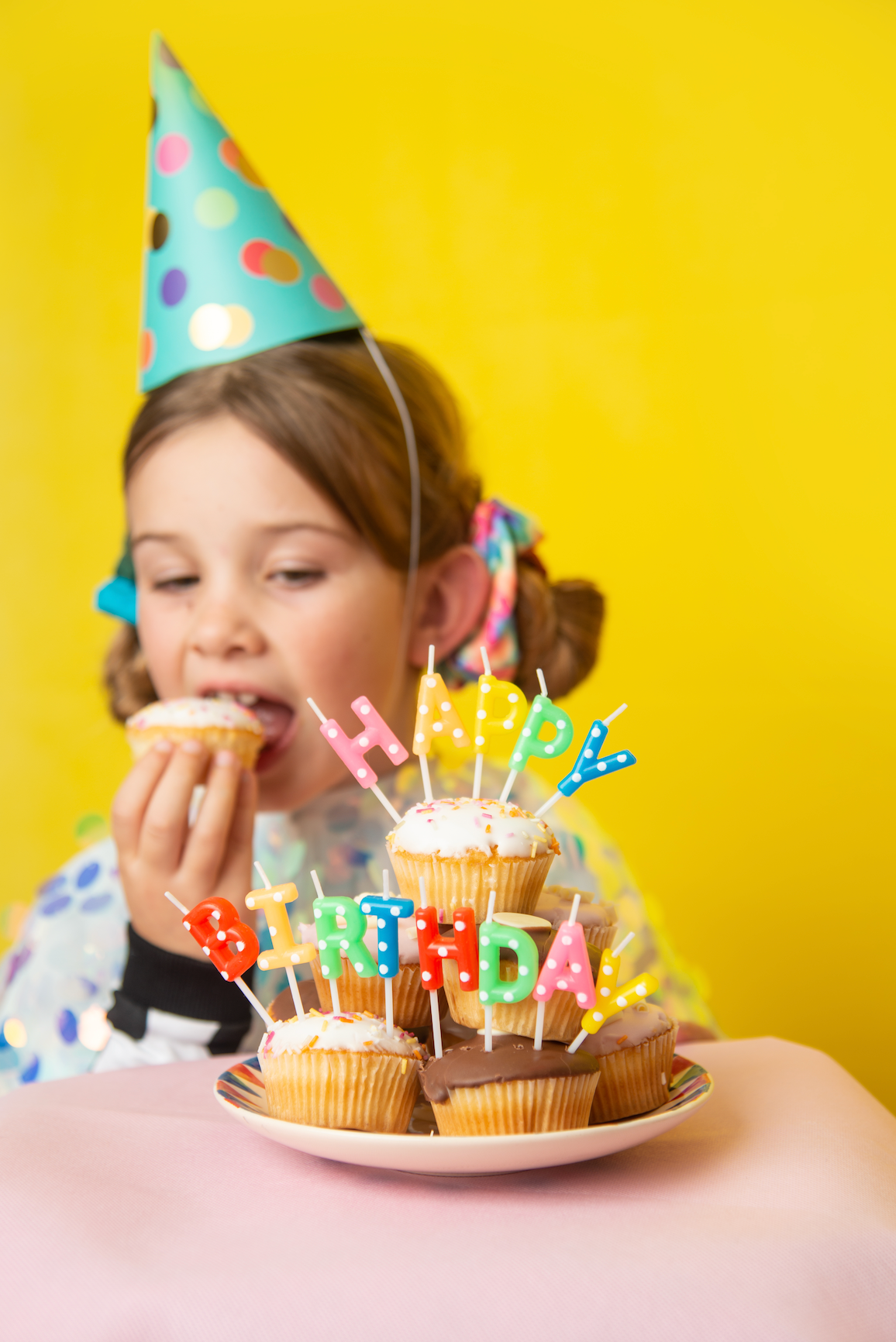 Happy Birthday Polka Dots Candles