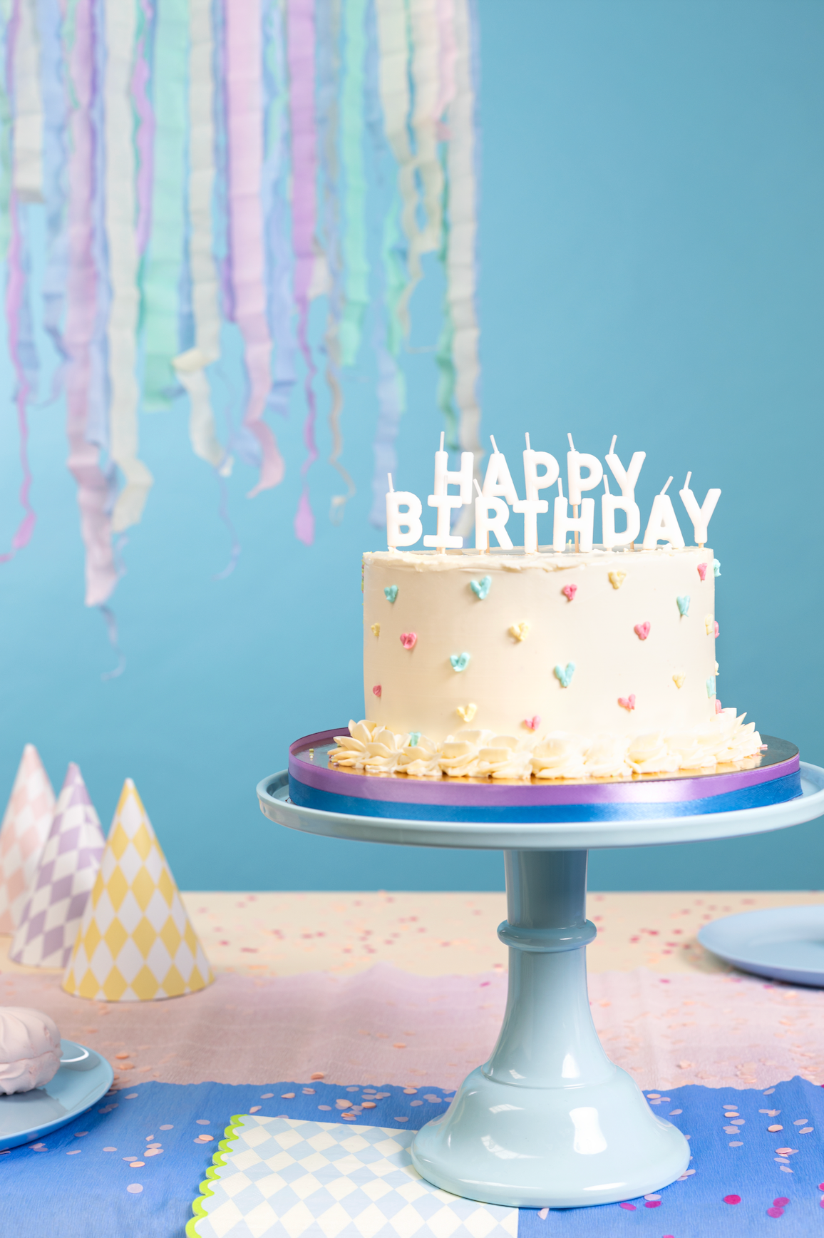 Happy Birthday White Candles