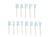 Happy Birthday Light Blue Candles