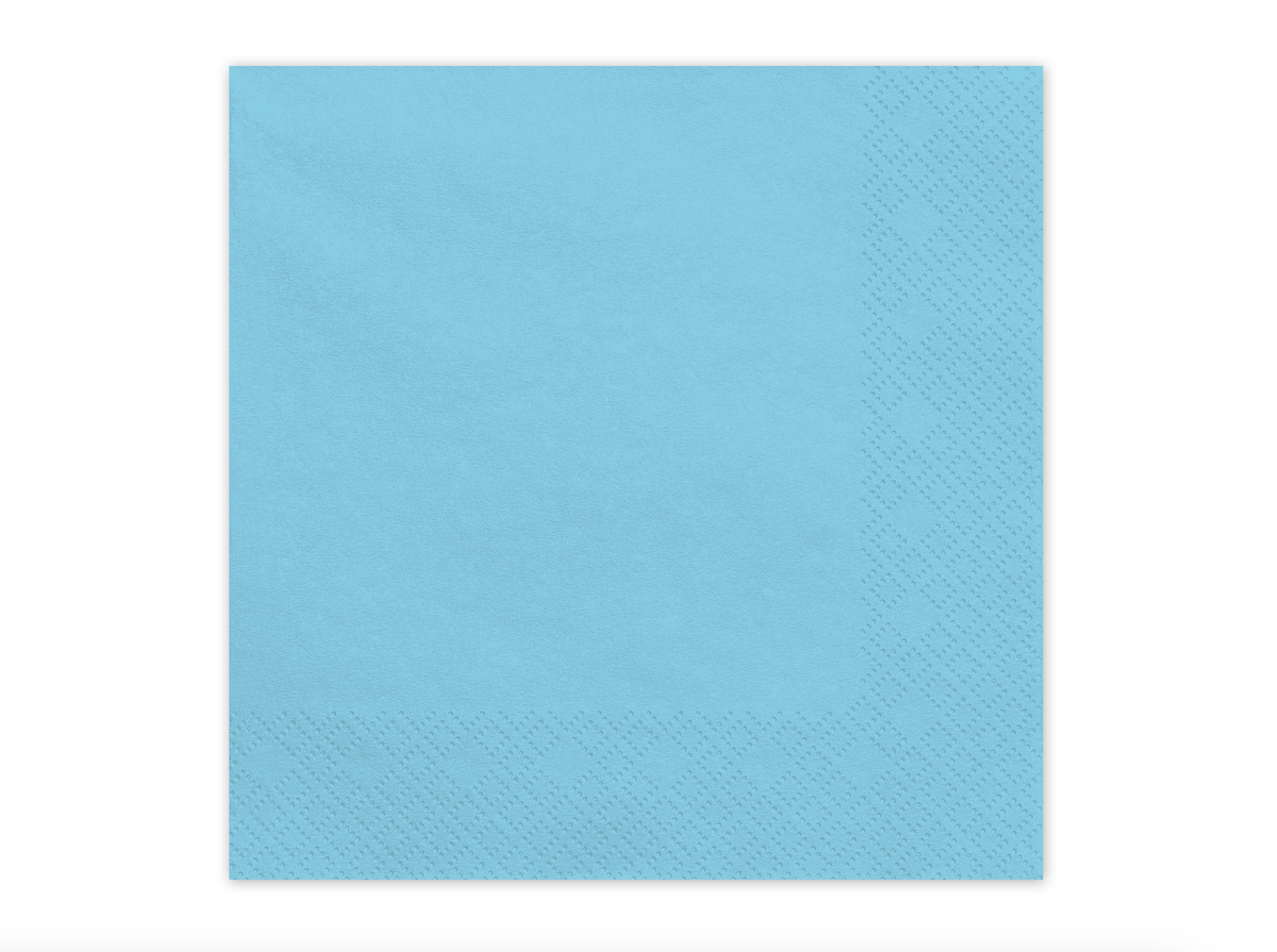 Light Blue Paper Napkins