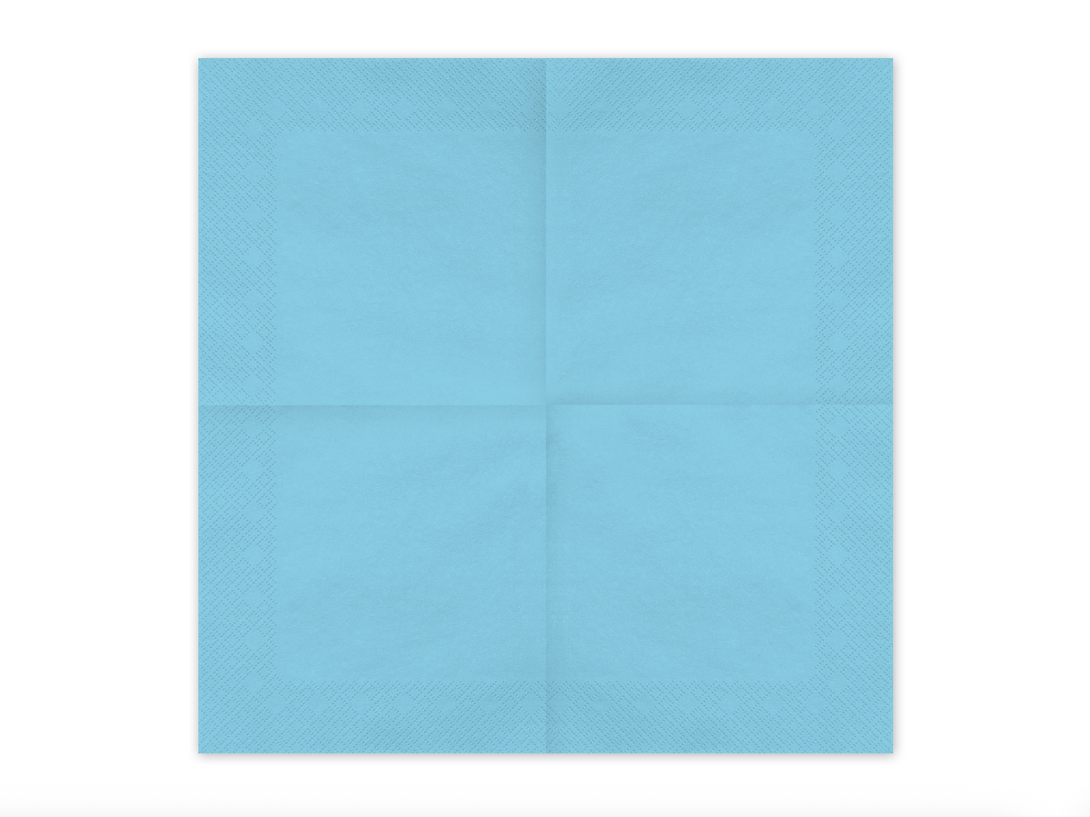 Light Blue Paper Napkins