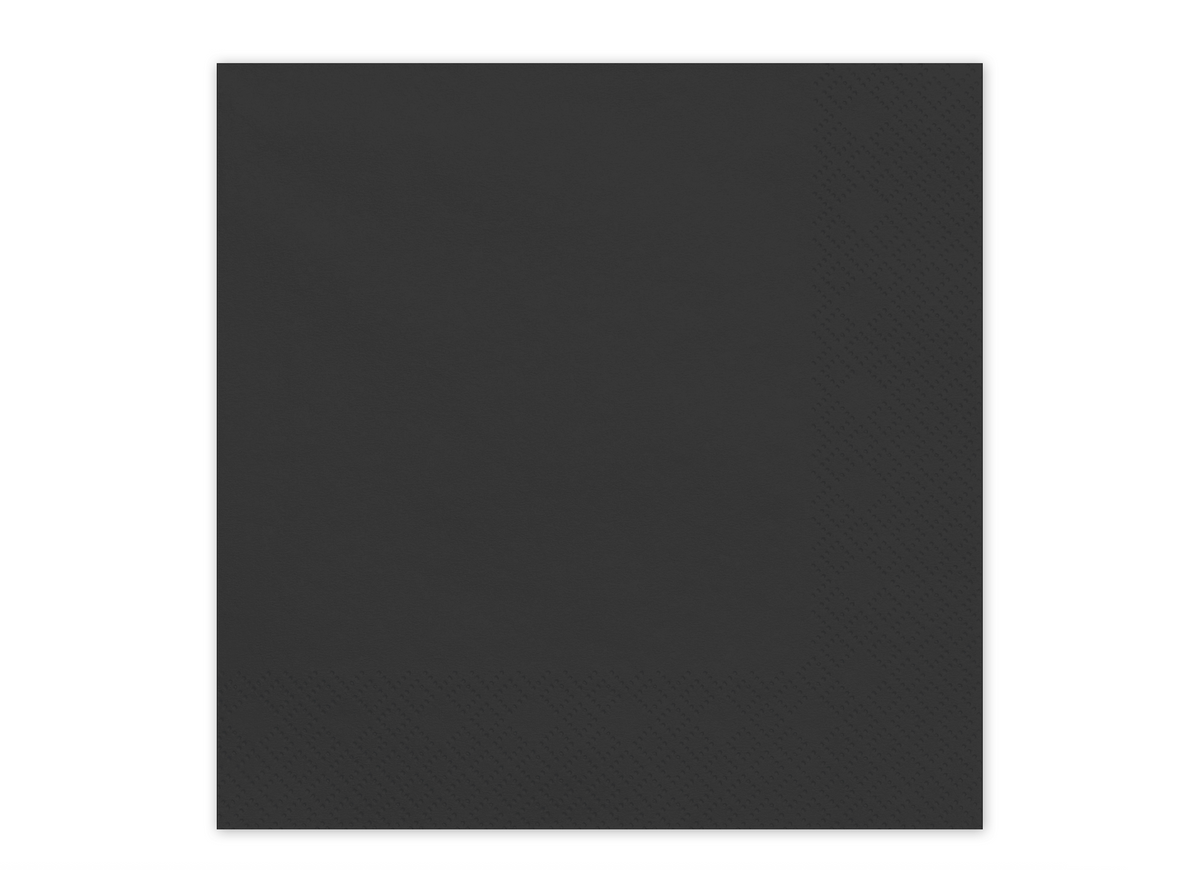 Black Paper Napkins