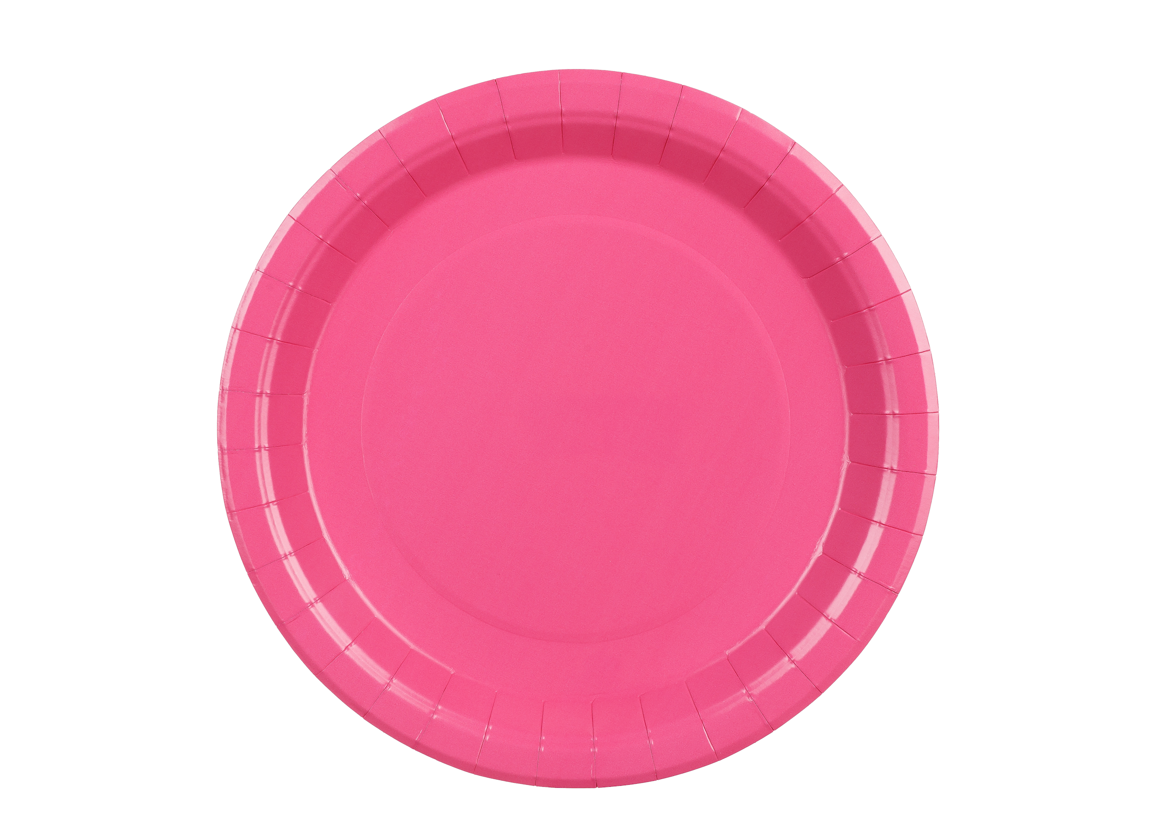 Deep Pink Paper Plates