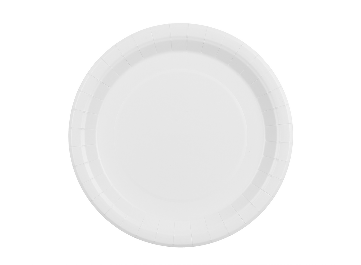 White Paper Plates