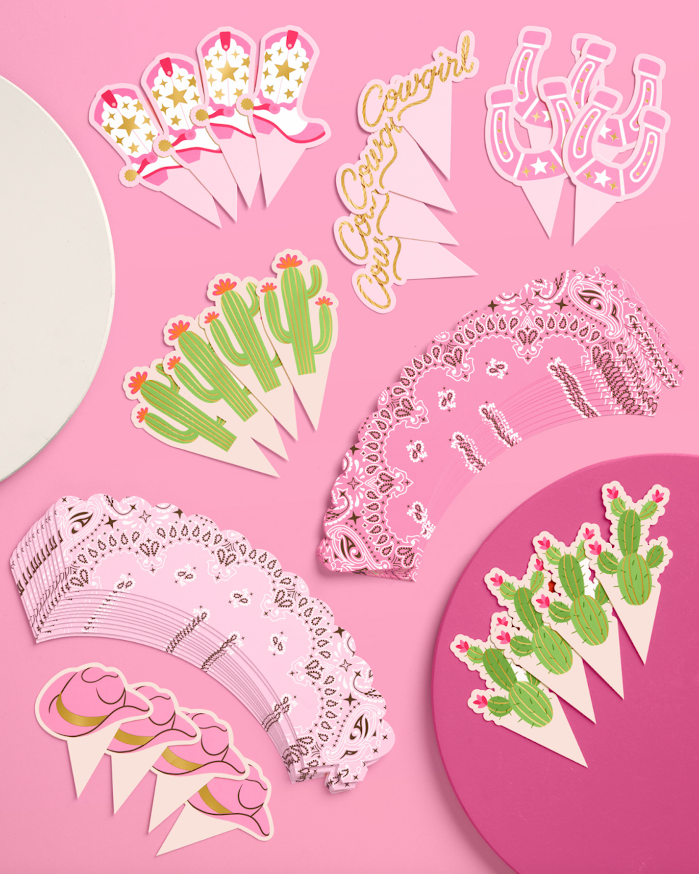 Cowgirl Cupcake Toppers