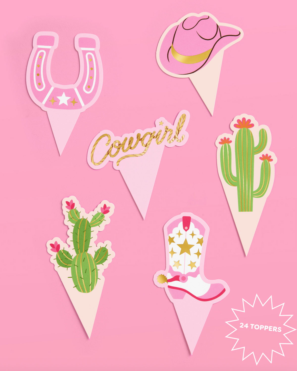 Cowgirl Cupcake Toppers