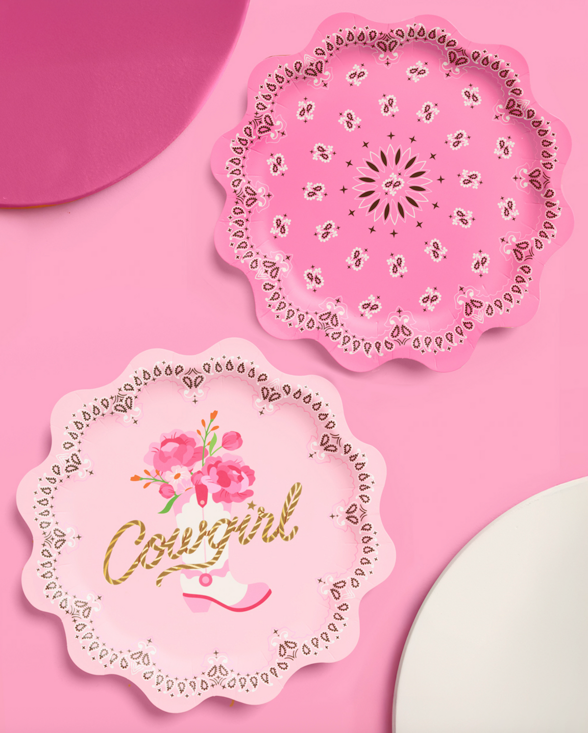 Cowgirl Party Plates
