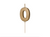 Gold Number Birthday Candle