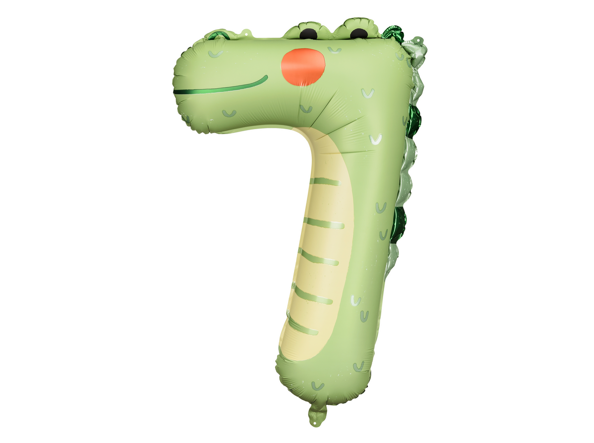 Animal Print Number Foil Balloon