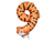 Animal Print Number Foil Balloon