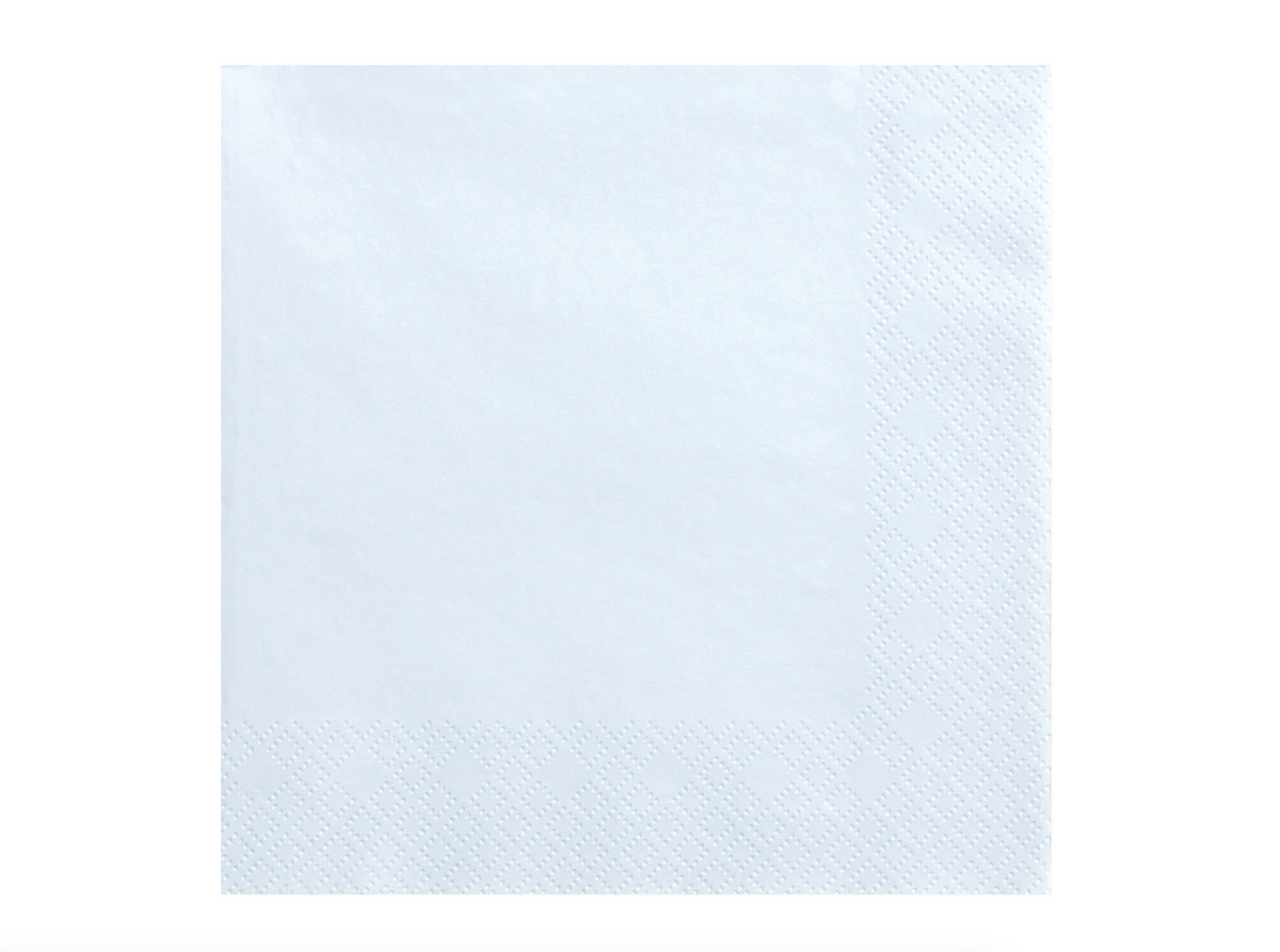 Light Blue Paper Napkins