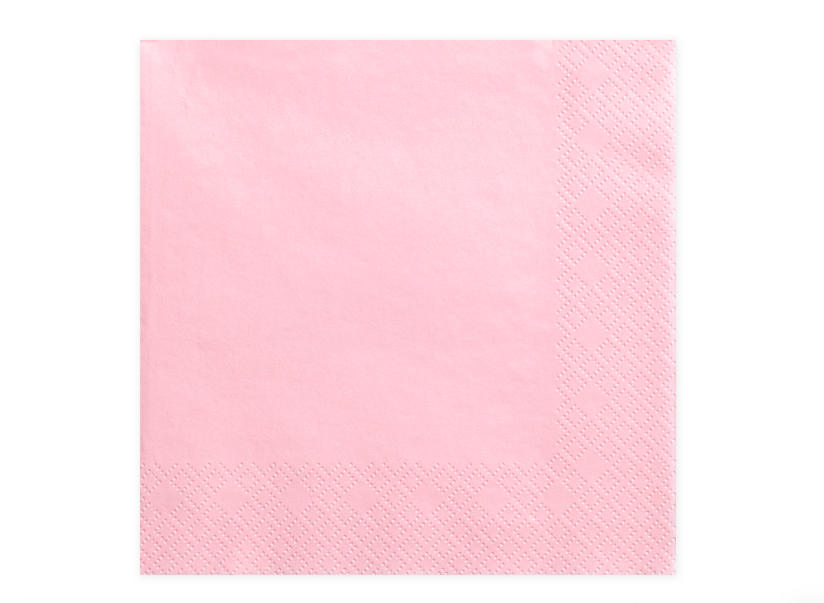 Light Powder Pink Paper Napkins