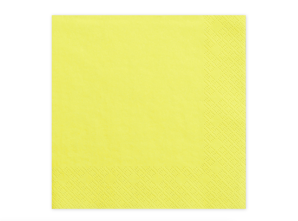 Yellow Paper Napkins