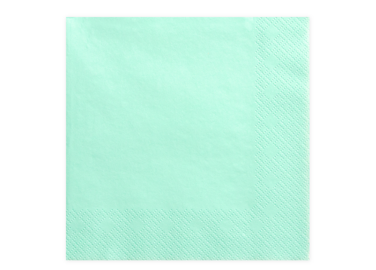 Pale Turquoise Paper Napkins