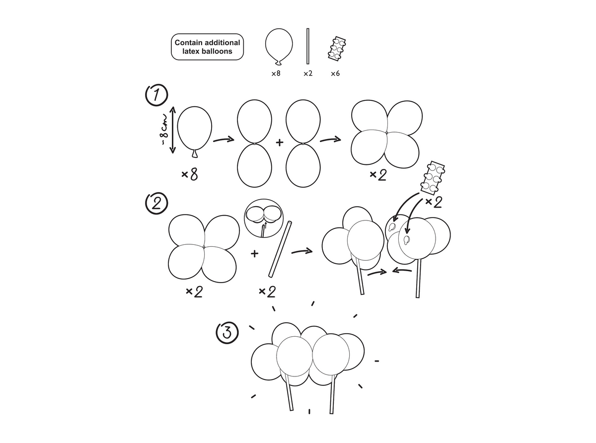 Pink Balloon Cake Topper