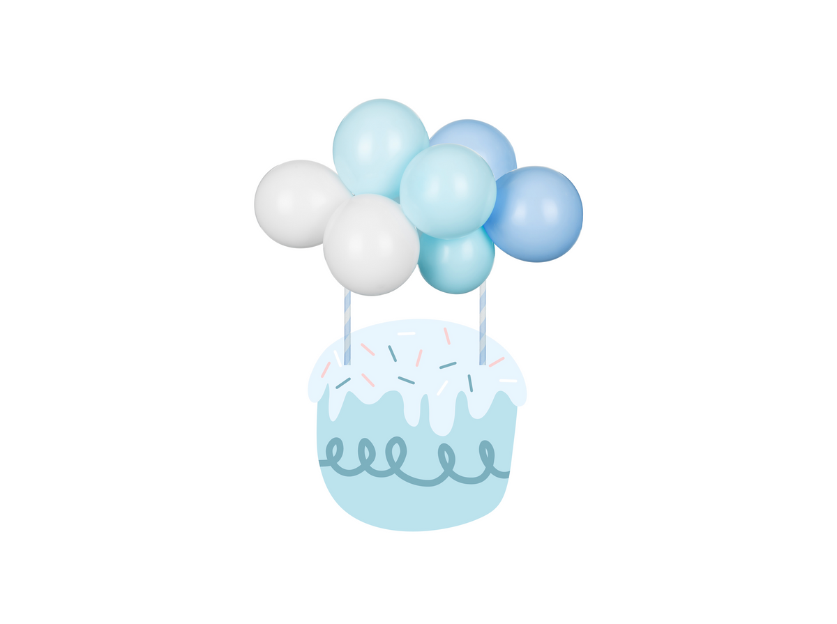 Blue Balloon Cake Topper