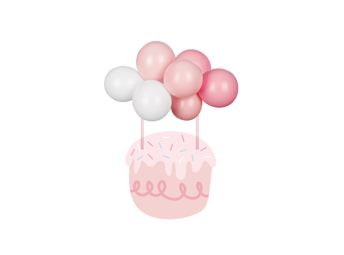 Pink Balloon Cake Topper