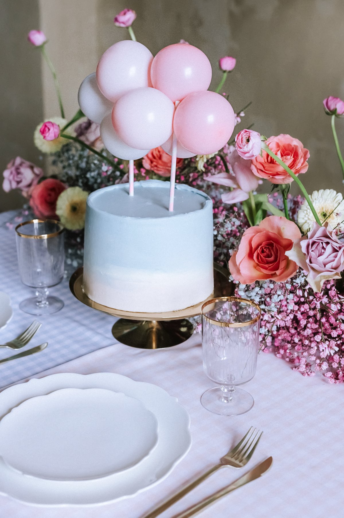 Pink Balloon Cake Topper