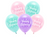 Happy Birthday Pastel Eco Balloons