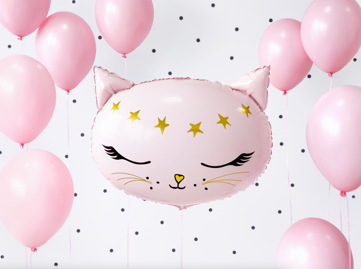 Pink Kitty Cat Foil Balloon