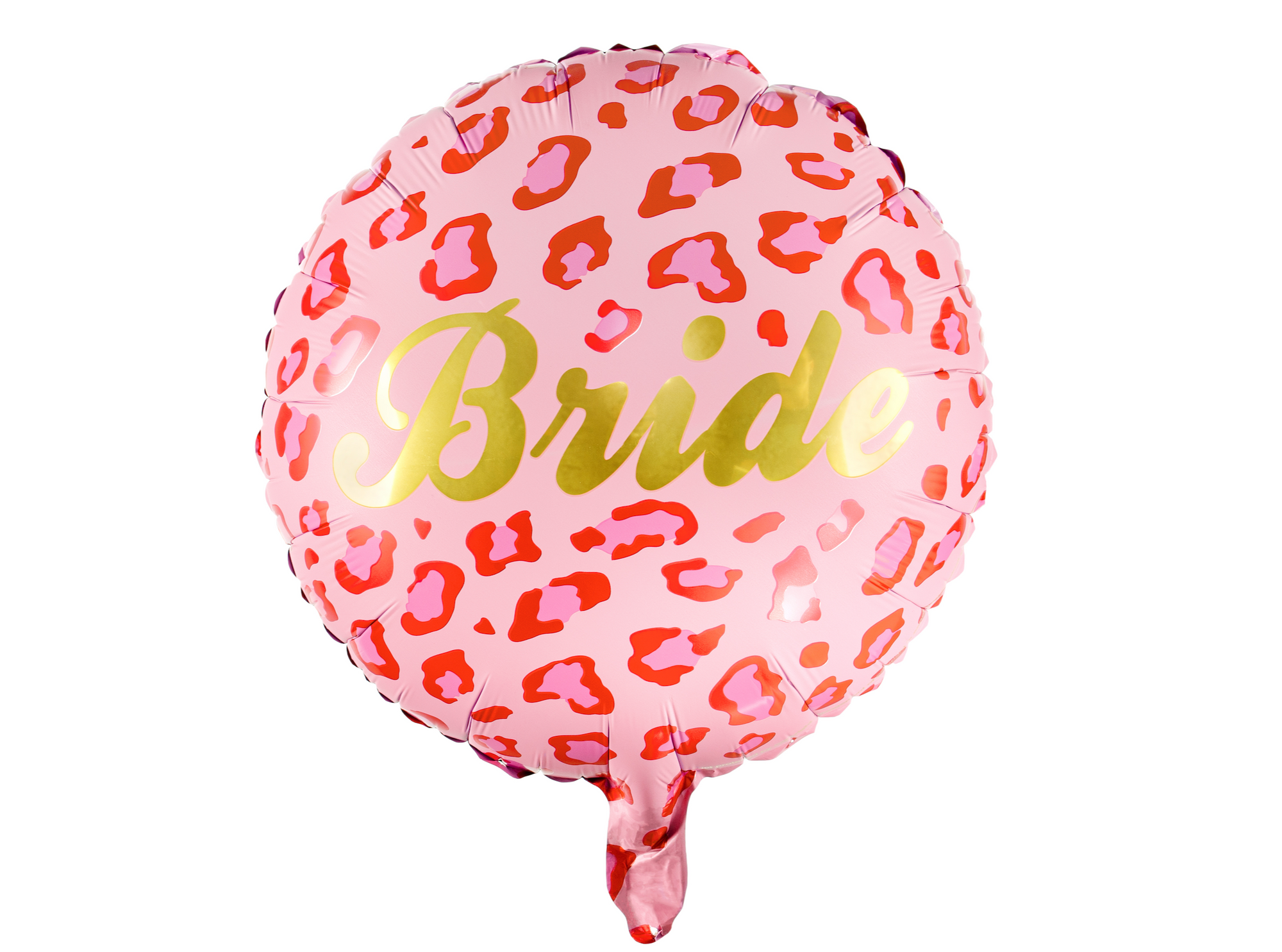 Pink Leopard Print Bride Foil Balloon