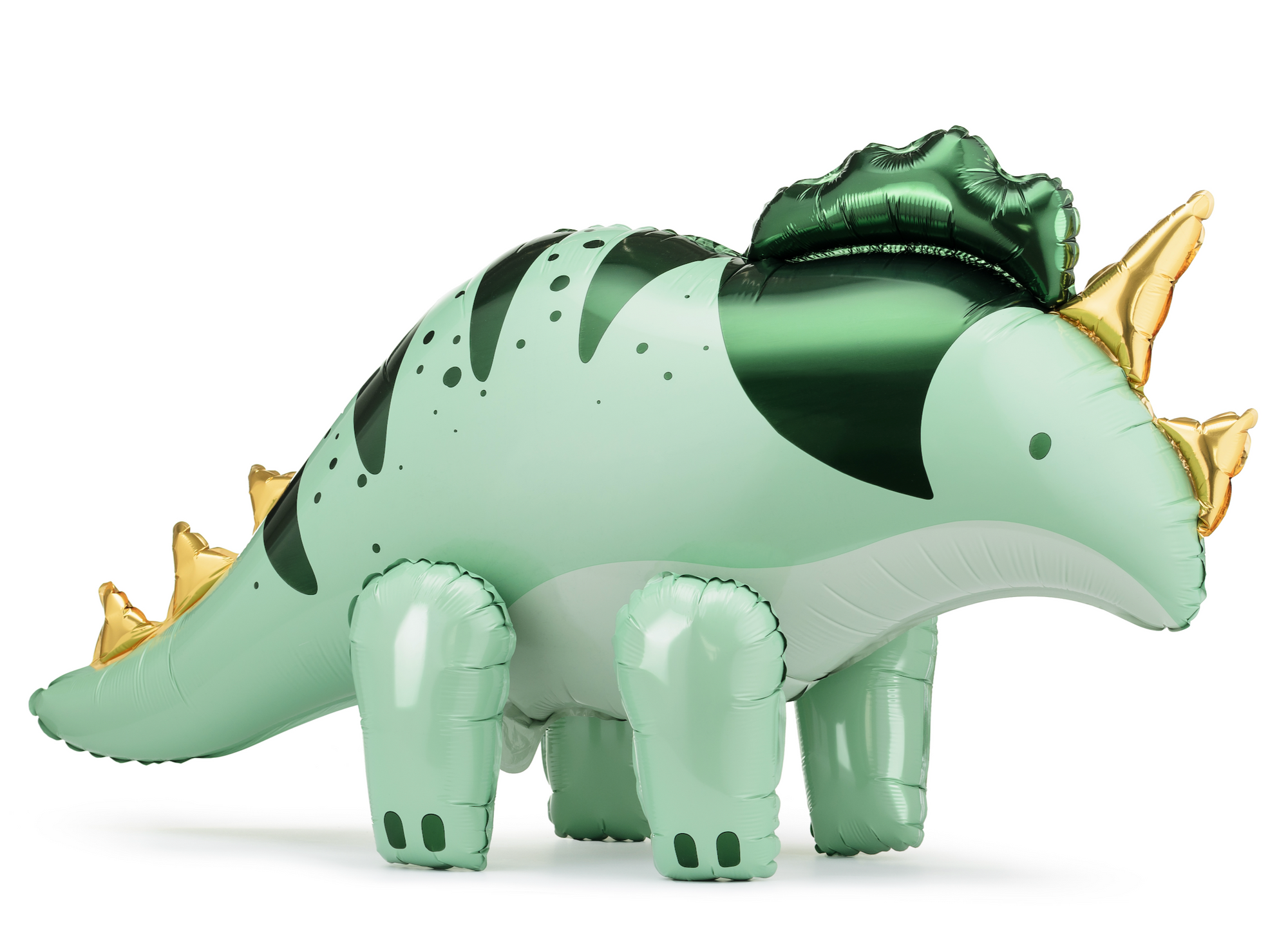 Green Standing Triceratops Balloon 