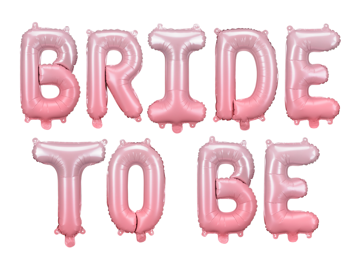 Pink Ombre Bride to Be Balloon Banner