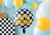 Checkered Flag Happy Birthday Foil Balloon