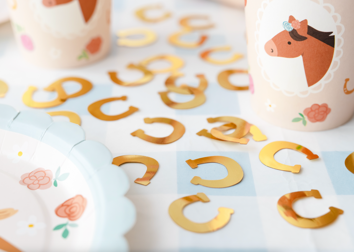Horseshoe Gold Confetti