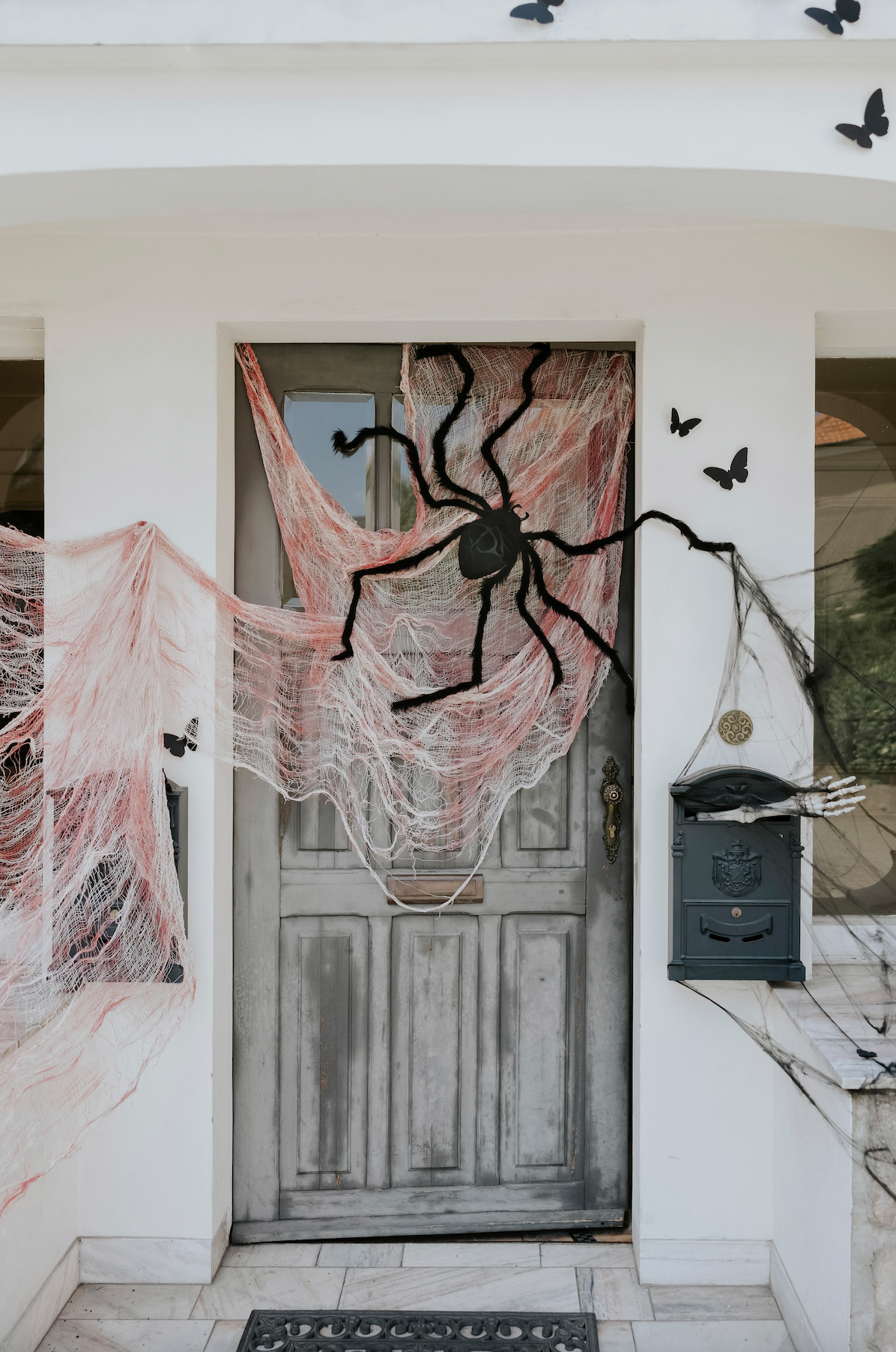 White Fabric with Blood Stains Backdrop