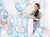 Mom to Be Blue Heart Foil Balloon