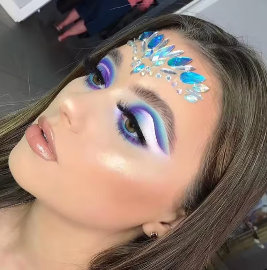 3D Bright Rhinestone Face Gems