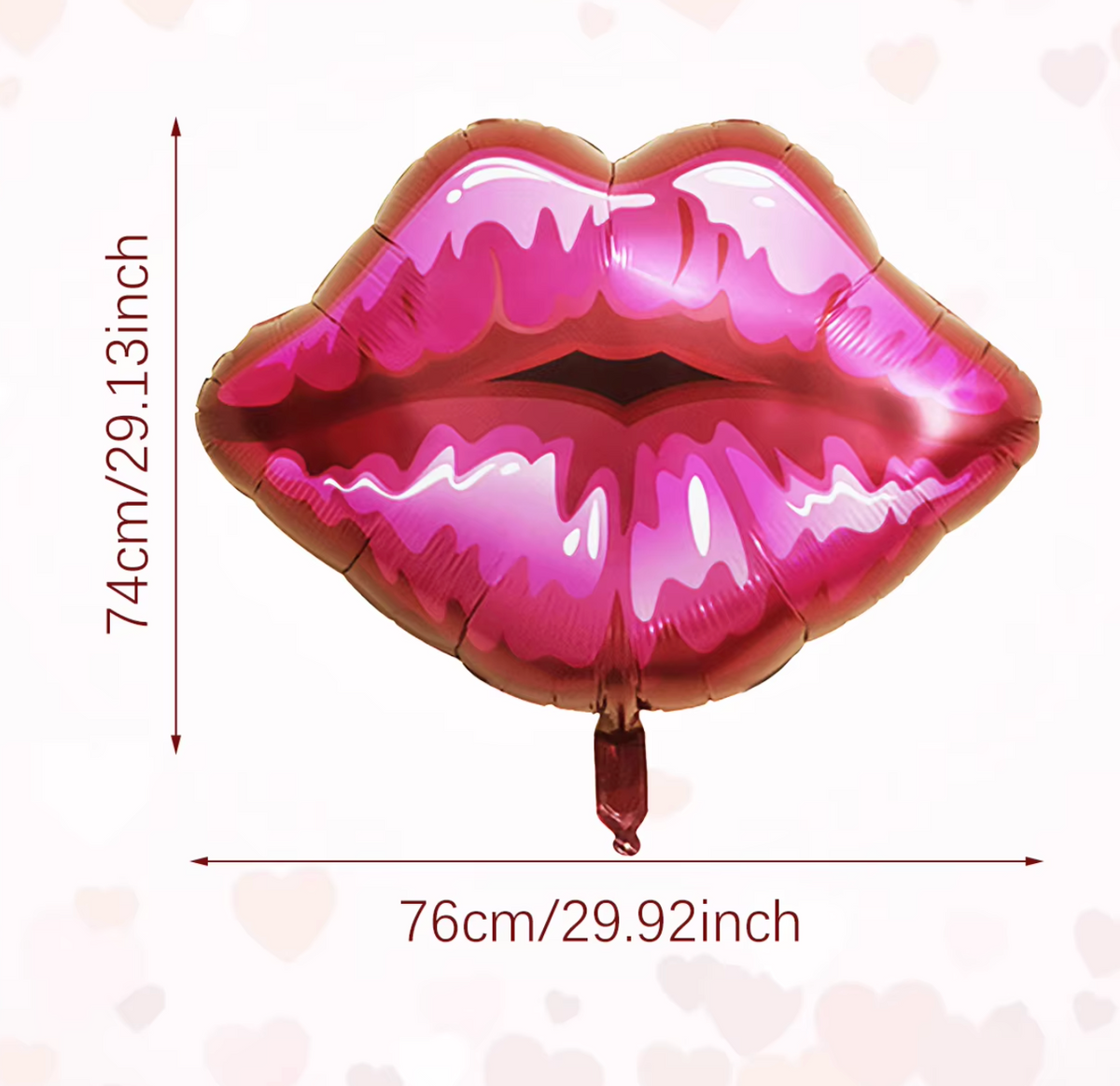 Red Lip Foil Balloon