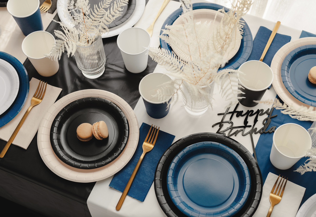 Navy Blue Paper Napkins