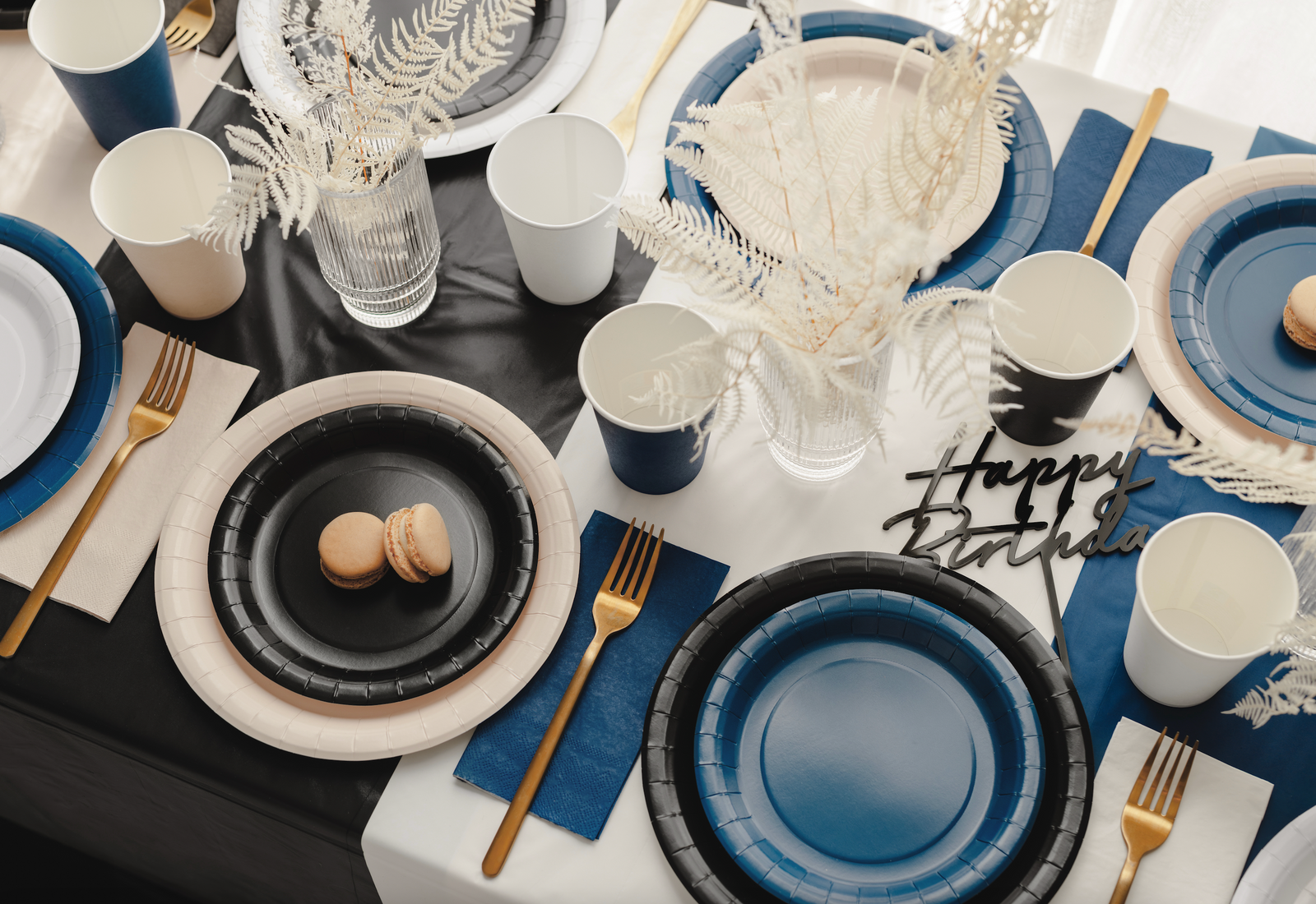 Navy Blue Paper Napkins