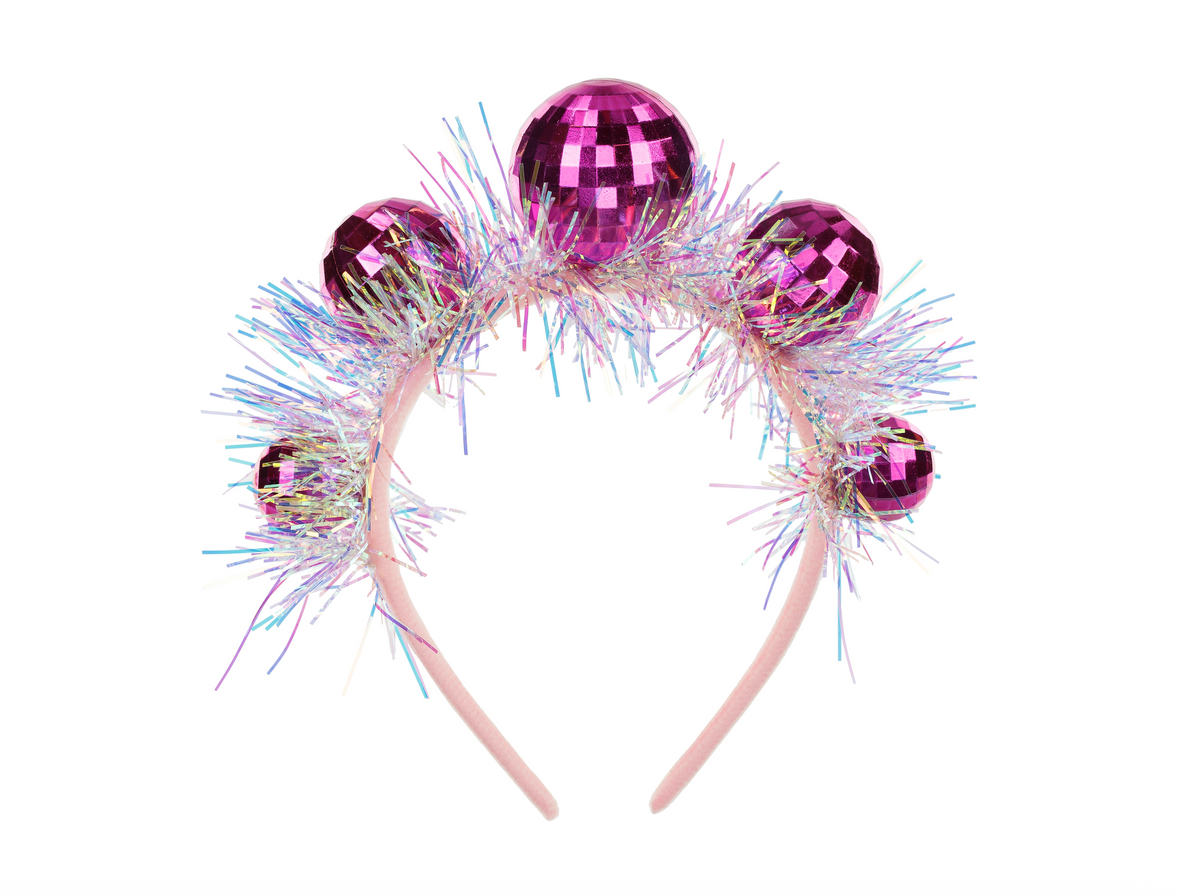 Pink Disco Ball Headband