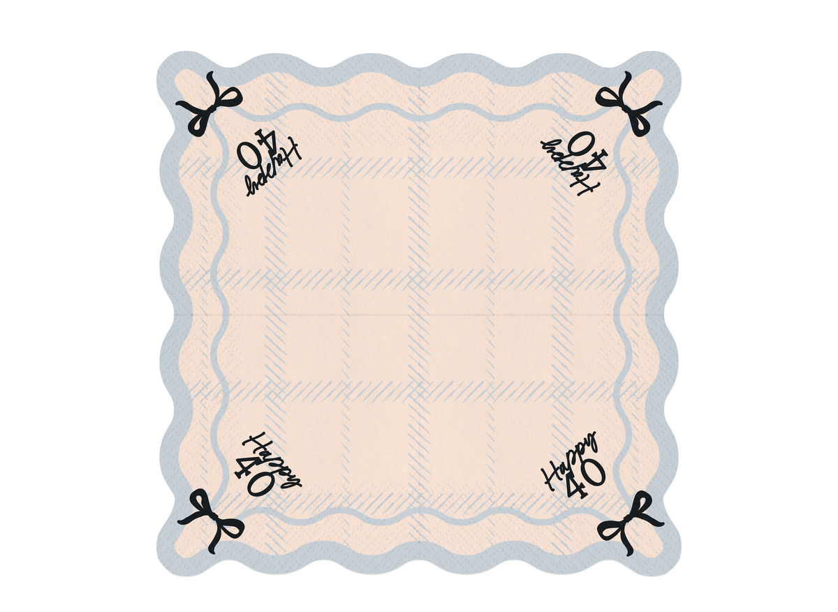 Happy 40 Paper Napkins