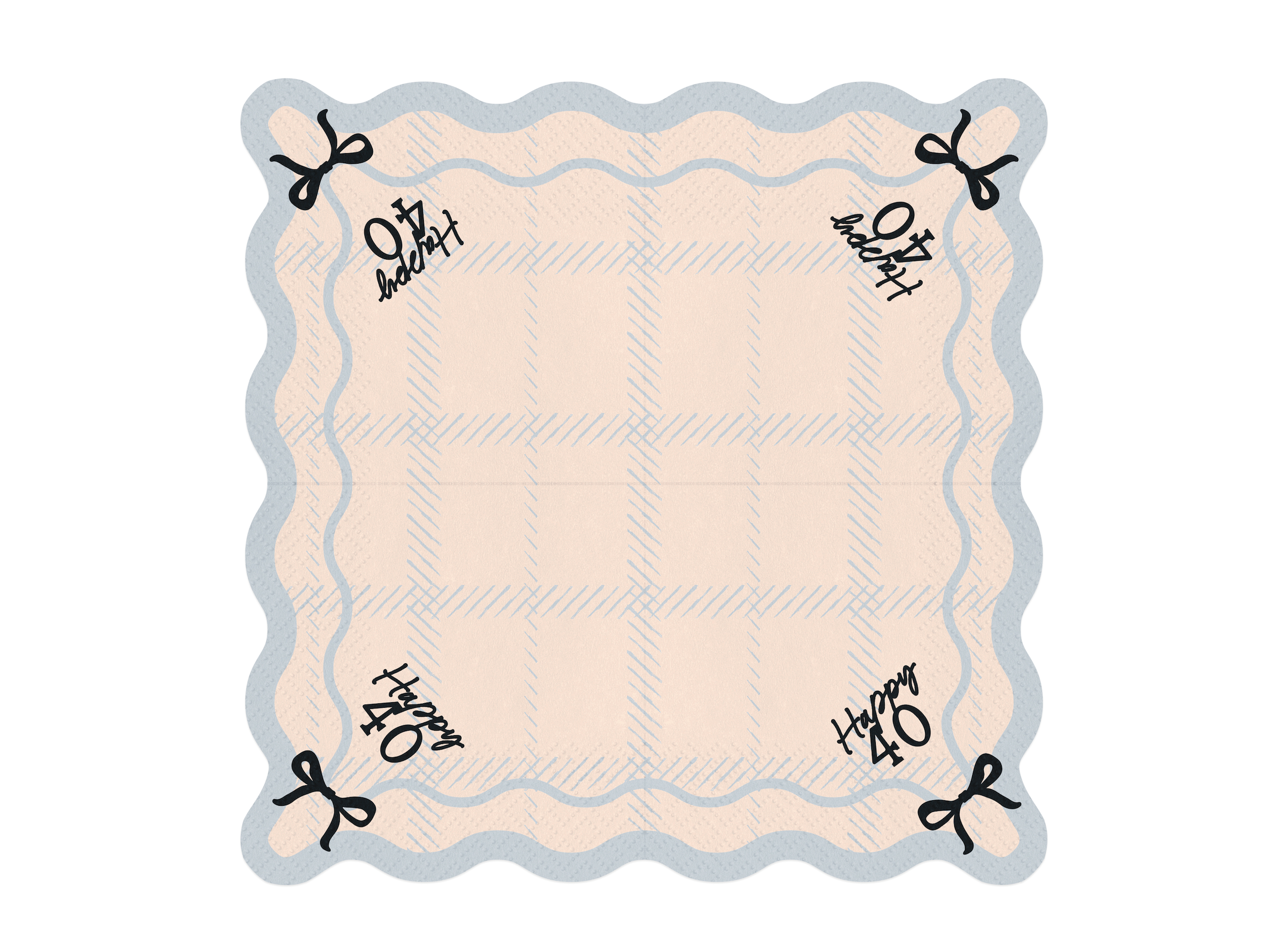 Happy 40 Paper Napkins