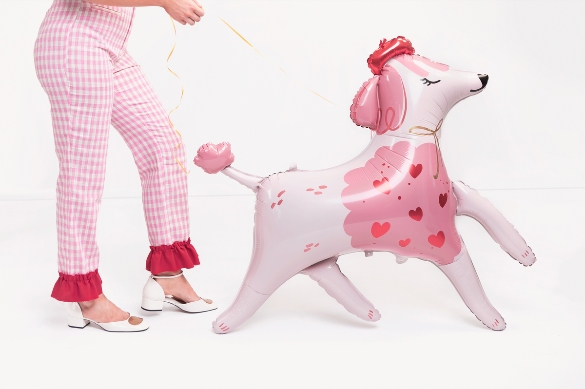 Giant Poodle Foil Balloon