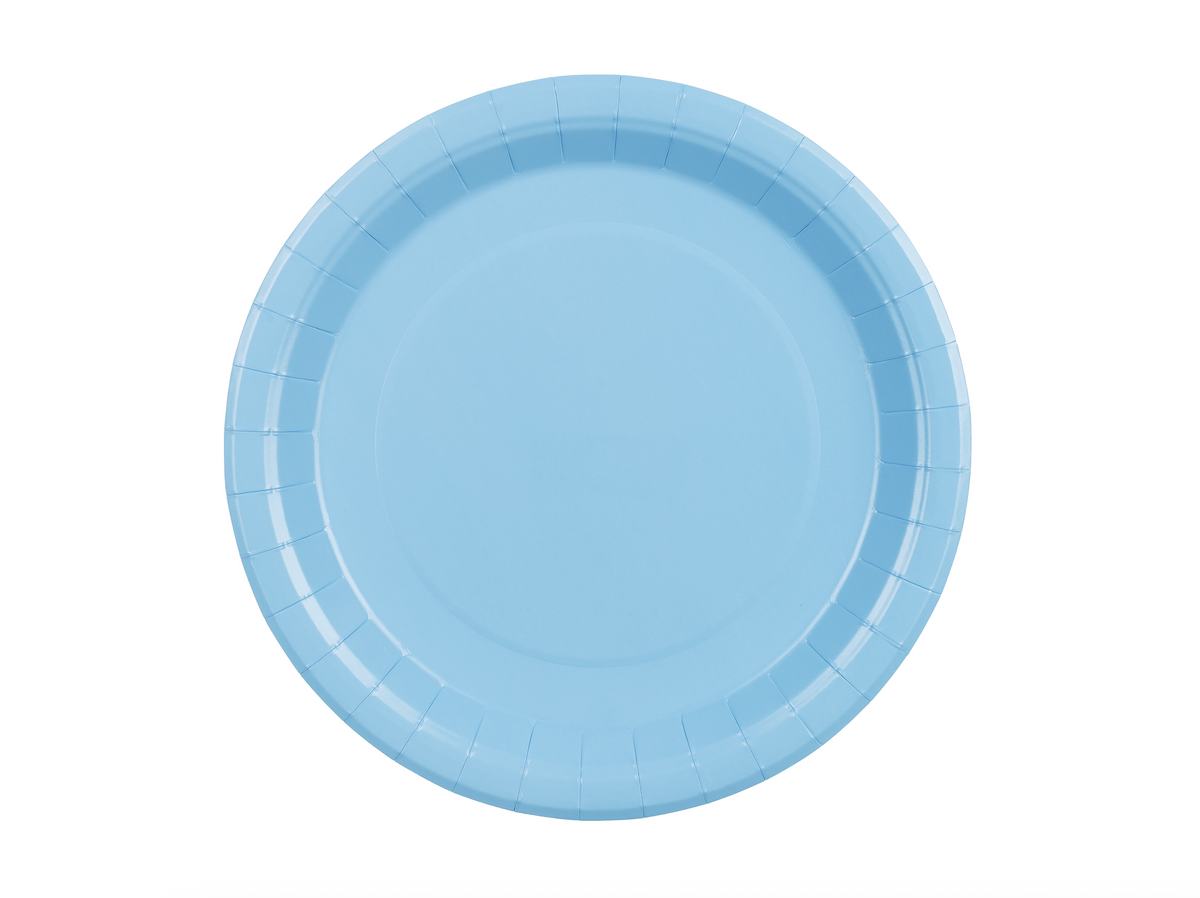 Light Blue Paper Plates