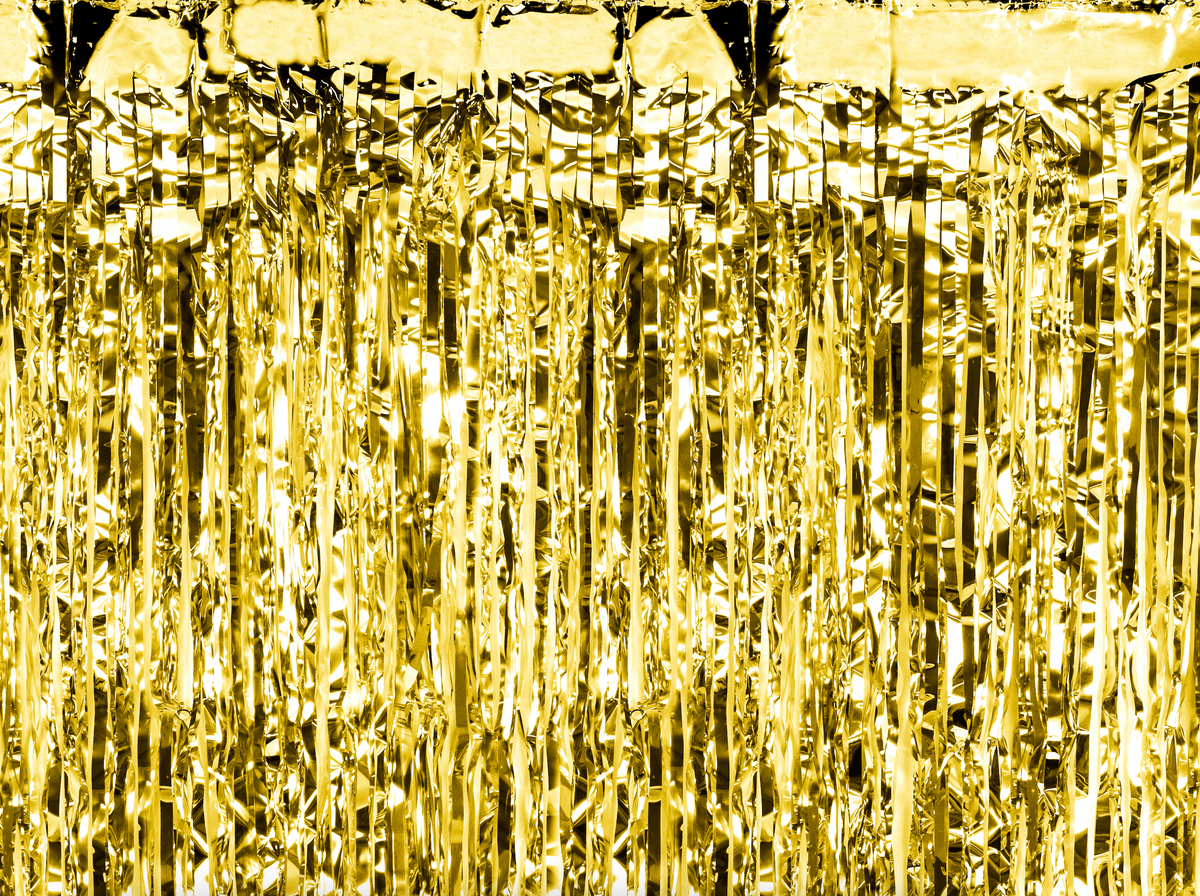 Gold Foil Party Curtain