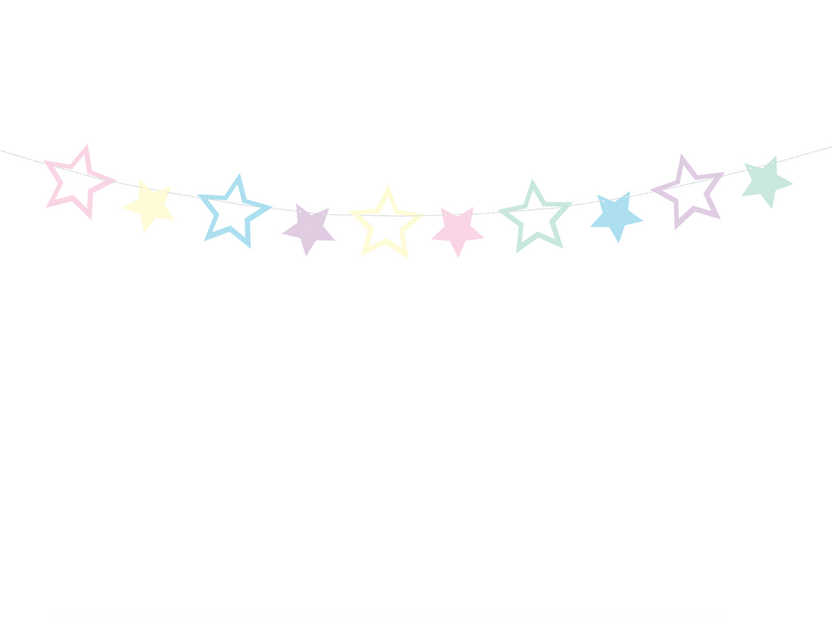 Iridescent Unicorn Star Garland