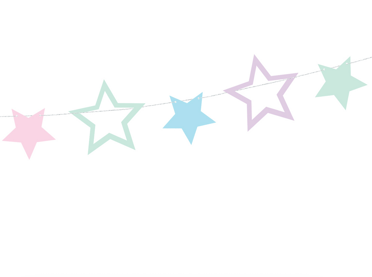 Iridescent Unicorn Star Garland