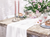 Light Cream Muslin Table Runner