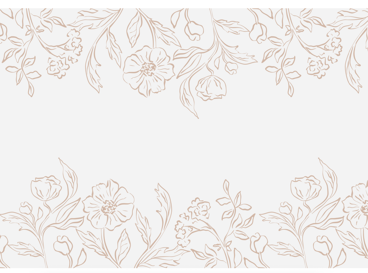Off White Floral Table Runner
