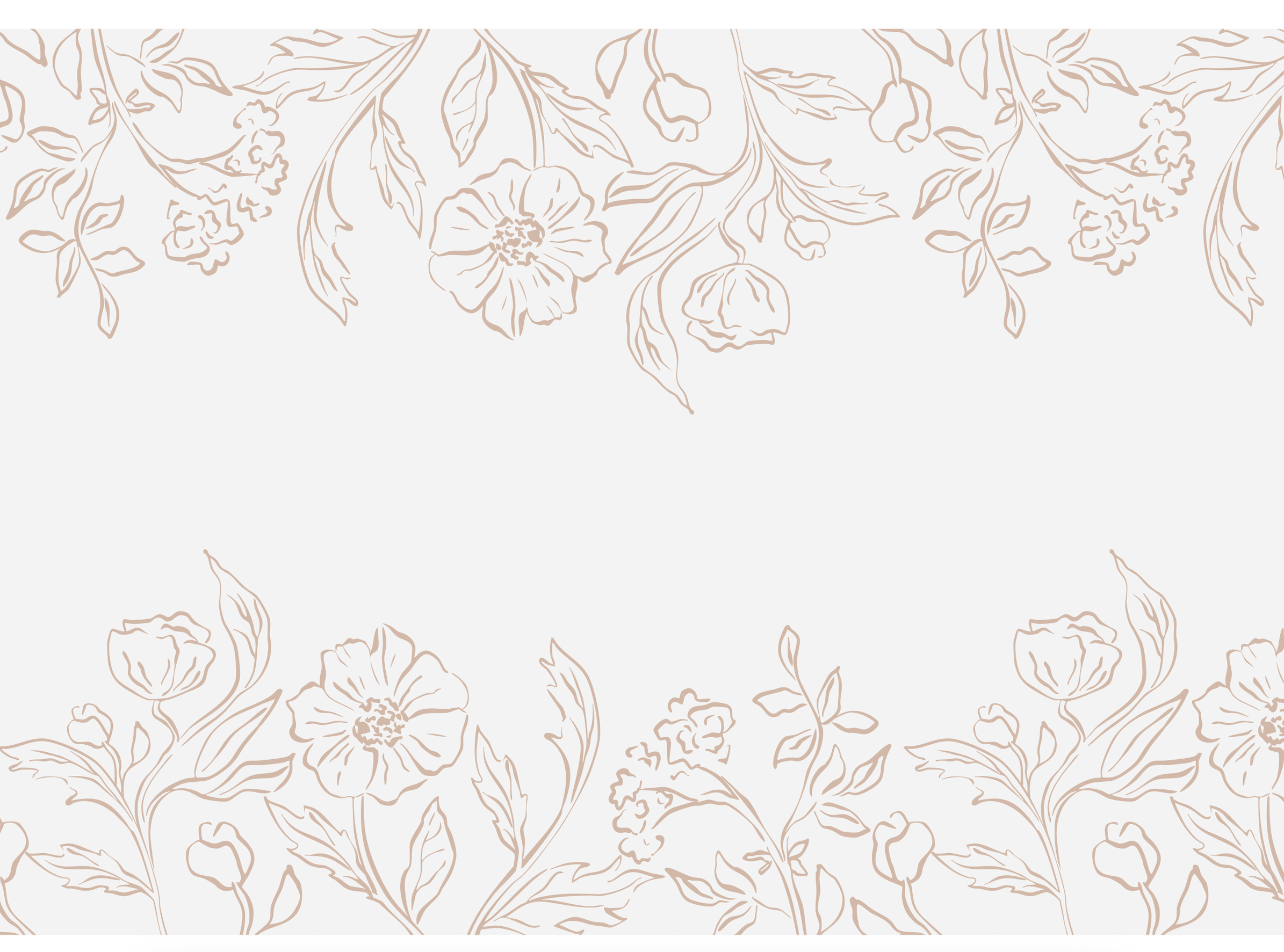 Off White Floral Table Runner