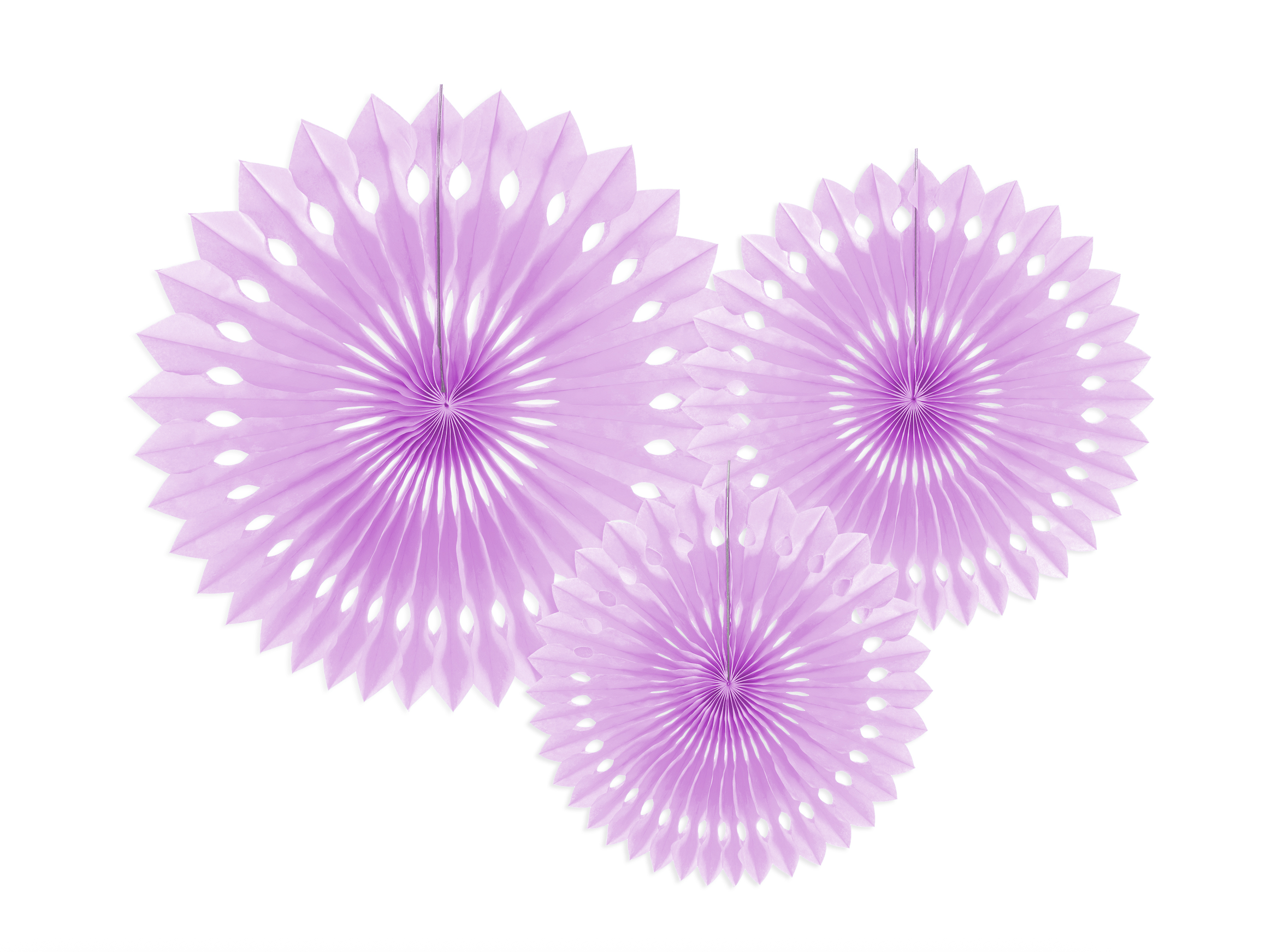 Lavender Decorative Tissue Rosettes
