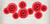 Red Tissue Fans Set